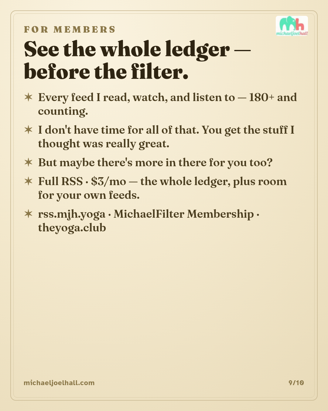 MichaelFilter card 9