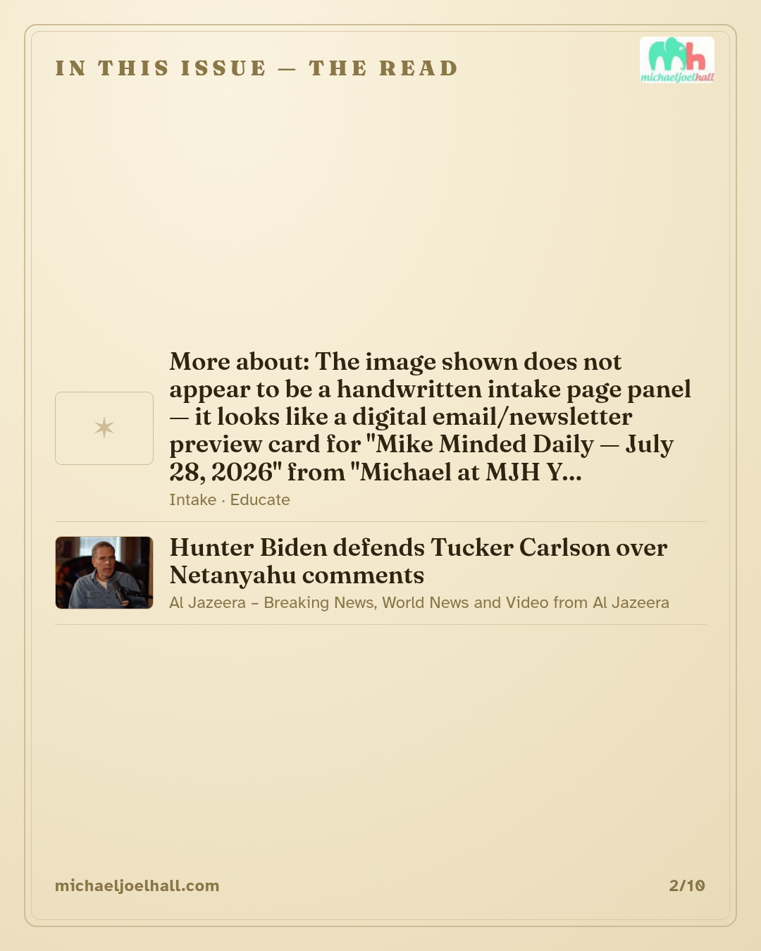 MichaelFilter card 2
