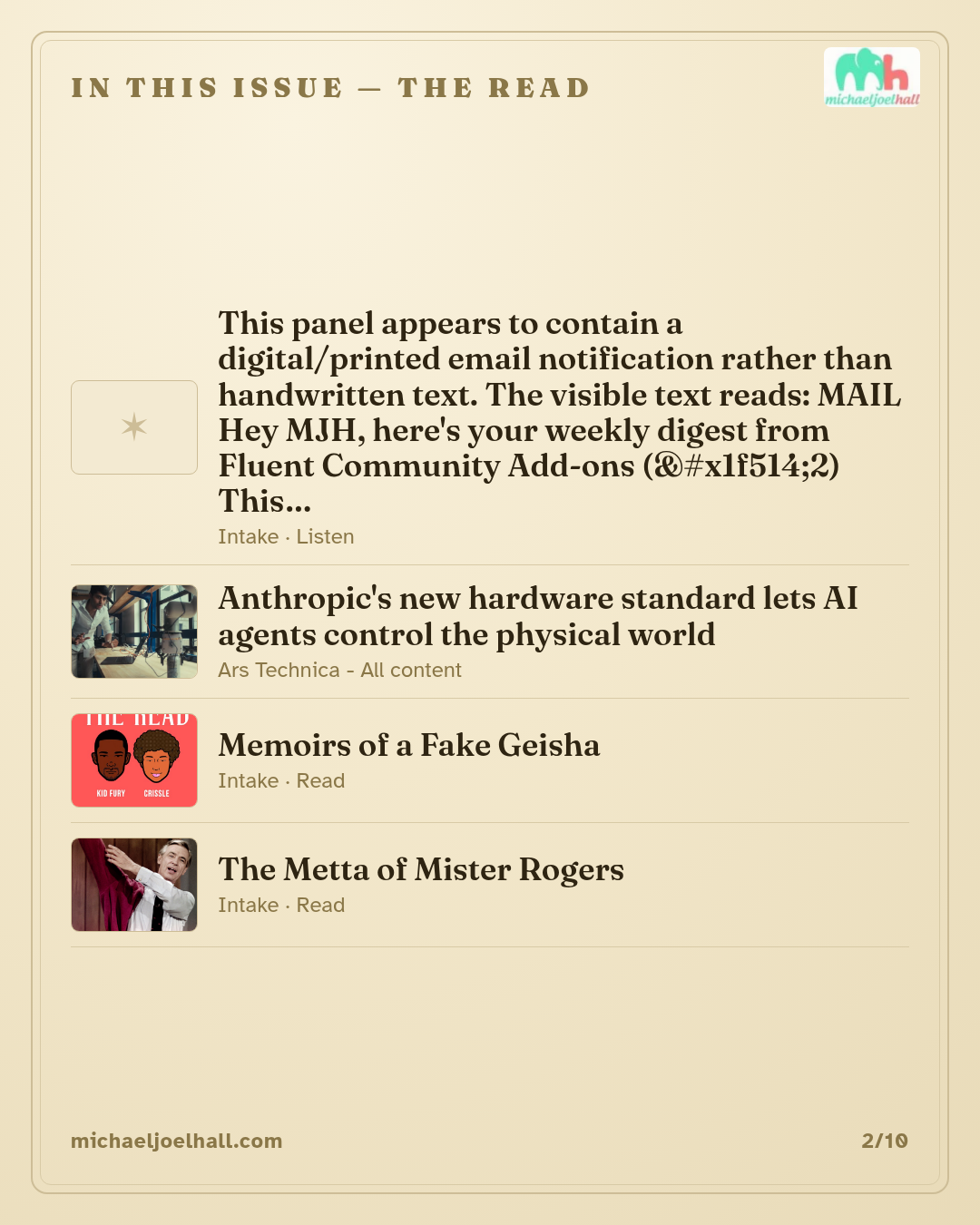 MichaelFilter card 2